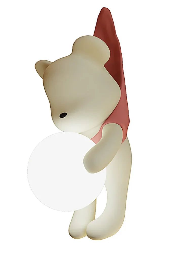 Lampe murale suspendue en forme d'ours pour chambre d'enfant