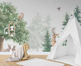 Happily Ever After Jungle - Kids Room Wallpaper Mural-ChandeliersDecor.com