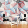 Harmonic Fusion: Geometric Shapes Wallpaper-ChandeliersDecor.com