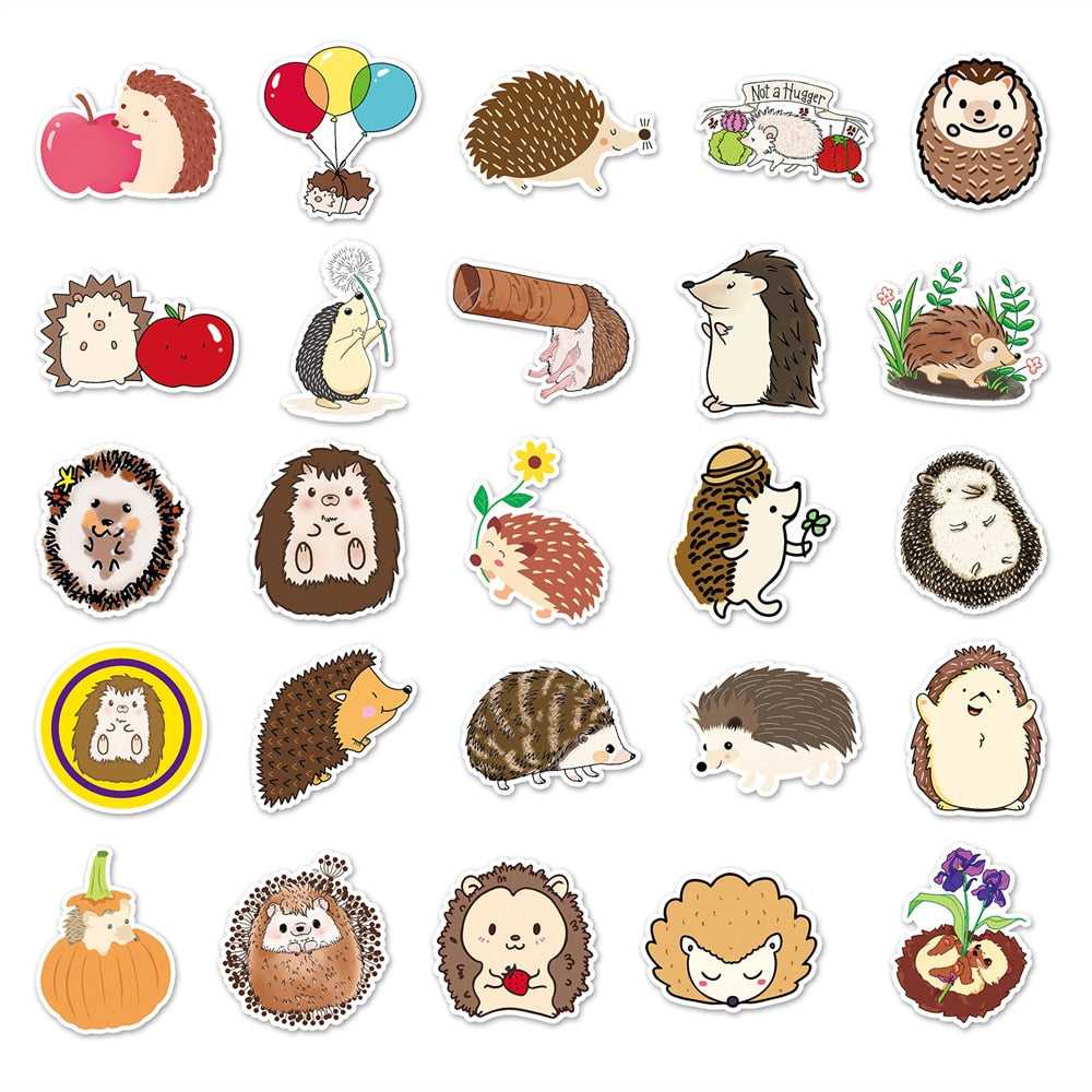 Hedgehog Stickers Pack-ChandeliersDecor