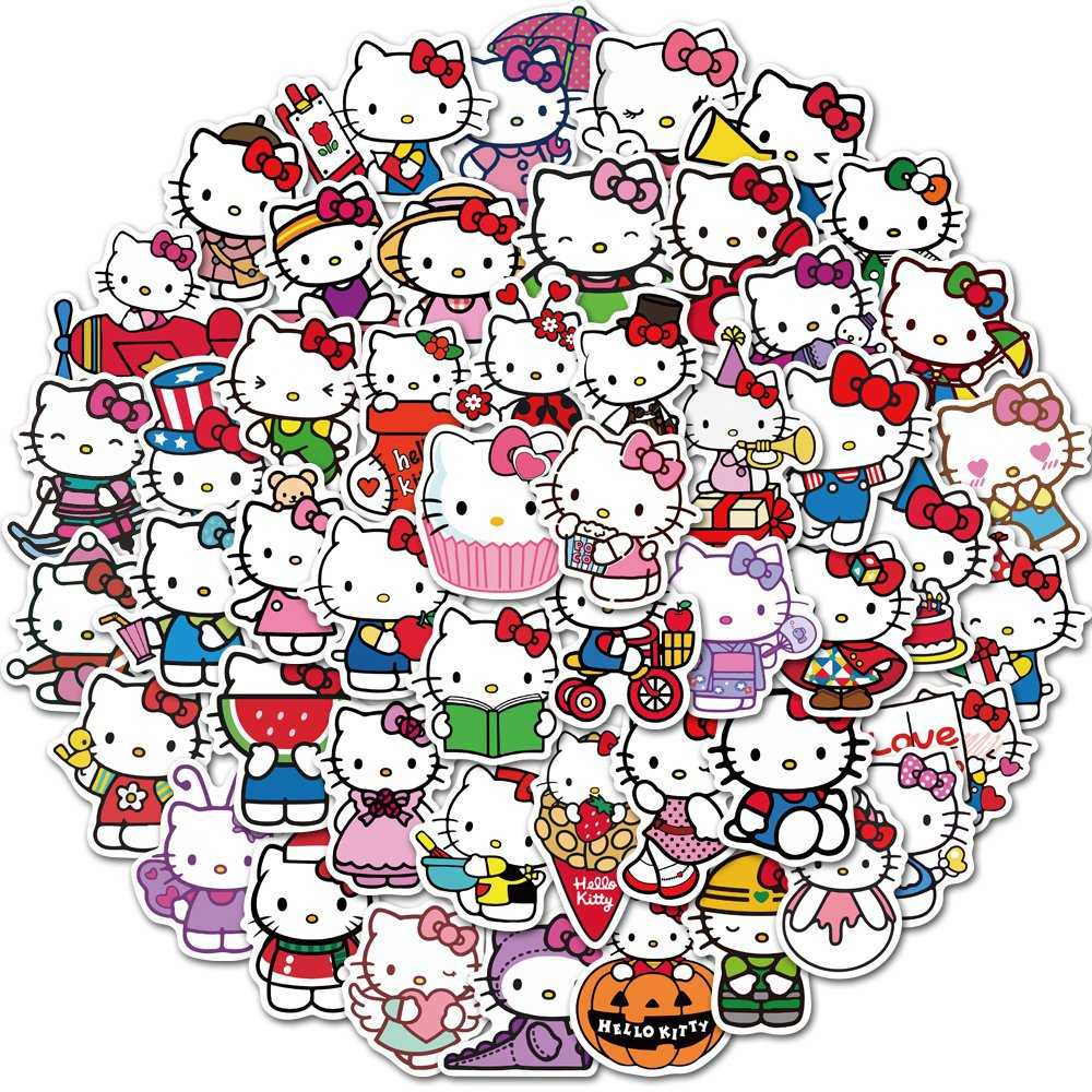 Hello Kitty Stickers - Cute and Adorable Stationery-ChandeliersDecor