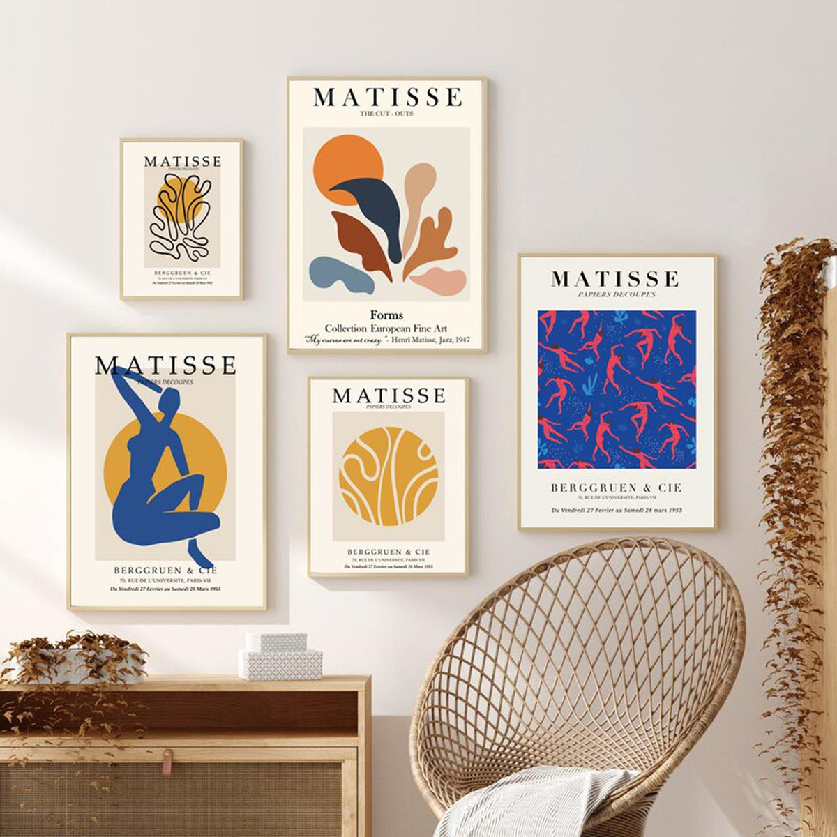 Henri Matisse Artwork Exhibition Posters Print Gallery Canvas Wall Art
