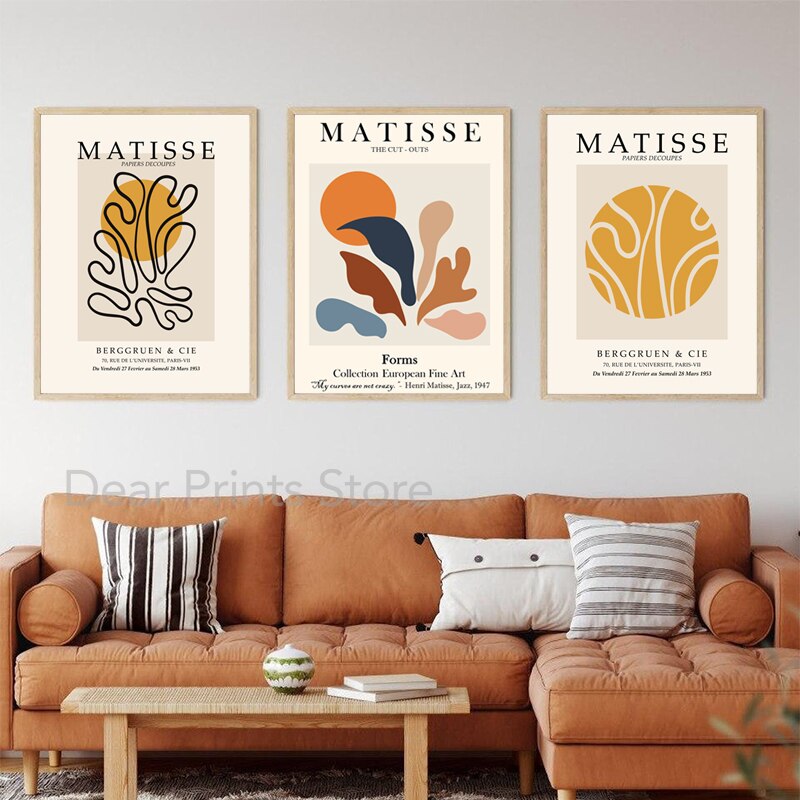 Henri Matisse Kunstwerk Ausstellung Poster Druck Galerie Leinwand Wandkunst 