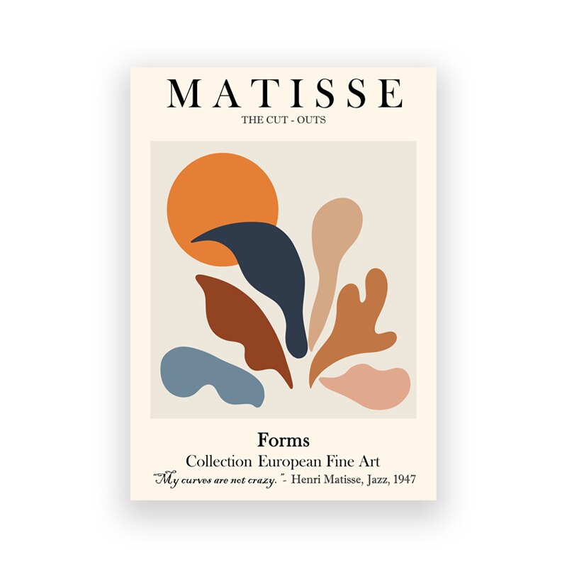 Henri Matisse Exposition d'œuvres d'art Affiches Galerie d'impression Art mural sur toile 