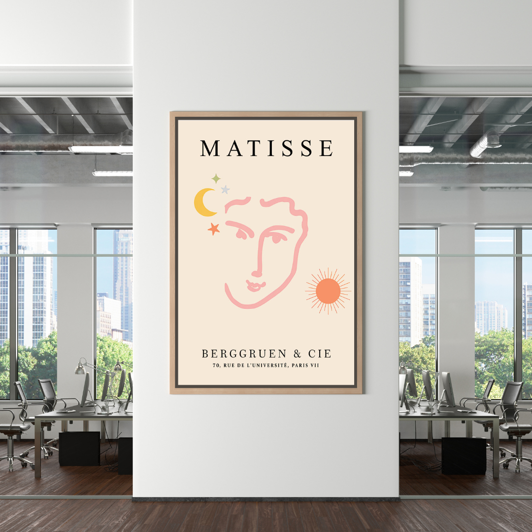 Henri Matisse, ausgeschnittene Papier-Leinwand-Wandkunst