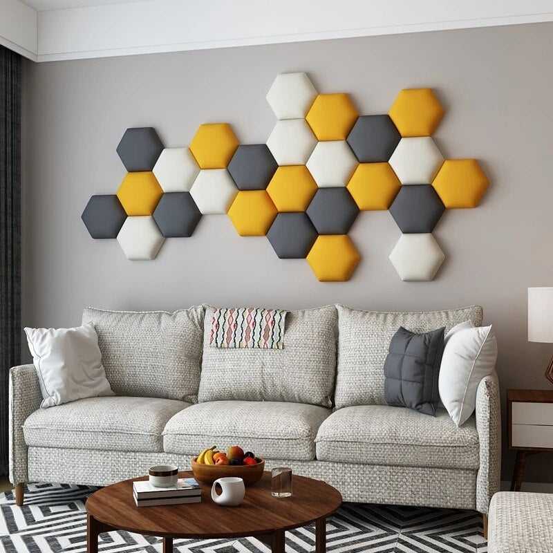 Hexagonal Acoustic Wall Panels for Living Room and Kids Room-ChandeliersDecor