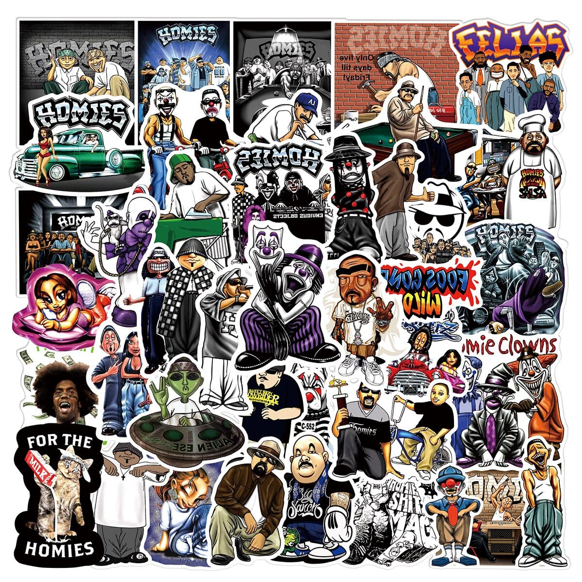 HipHop Rap - Singer Stickers Pack for True Fans-ChandeliersDecor