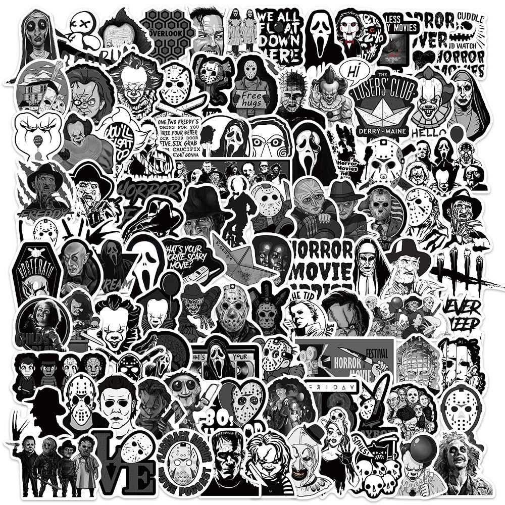 Horror Movie Sticker Pack – Spooky Decals for Thrill Lovers-ChandeliersDecor