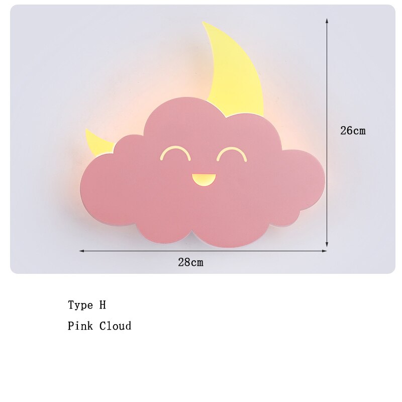 Hot Air Balloon Cloud Wall Light | Kids Room Hot Air Balloon Cloud Wall Light-ChandeliersDecor