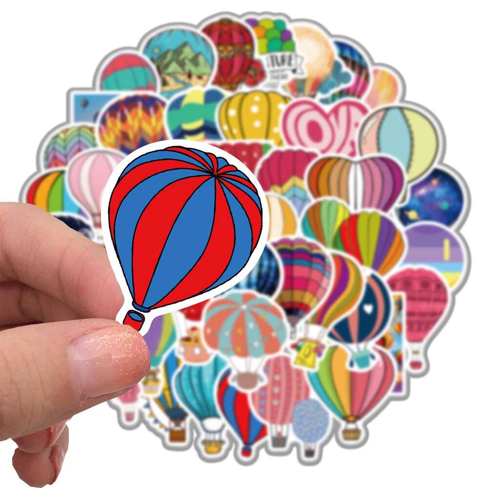 Hot Air Balloon Stickers Pack - Vibrant Designs-ChandeliersDecor