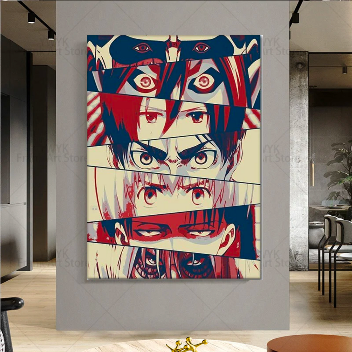 Hunter x Hunter Anime Character Eyes Canvas Wall Art