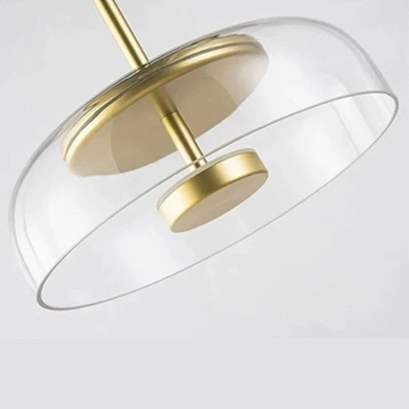 Illuminate Your Space with LED Glass Bowl Pendant-ChandeliersDecor
