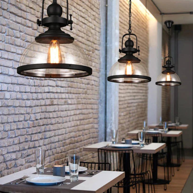 Illuminate Your Space with Vintage Charm – Iron LED Pendant Lights-ChandeliersDecor