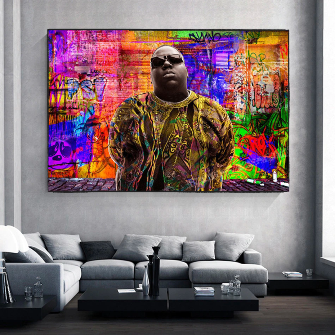 Illuminating Biggie Smalls Poster - Authentic & Vibrant-ChandeliersDecor