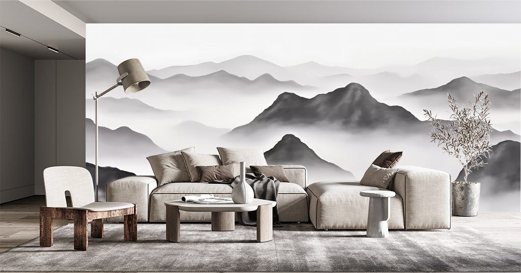 In Mountains Wallpaper Murals - Transform Your Space-ChandeliersDecor