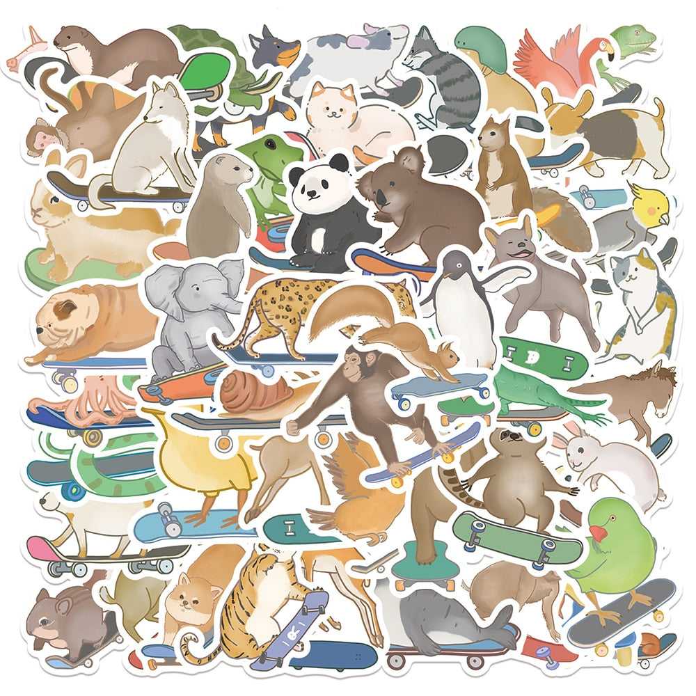 Ink Animal Stickers Pack-ChandeliersDecor