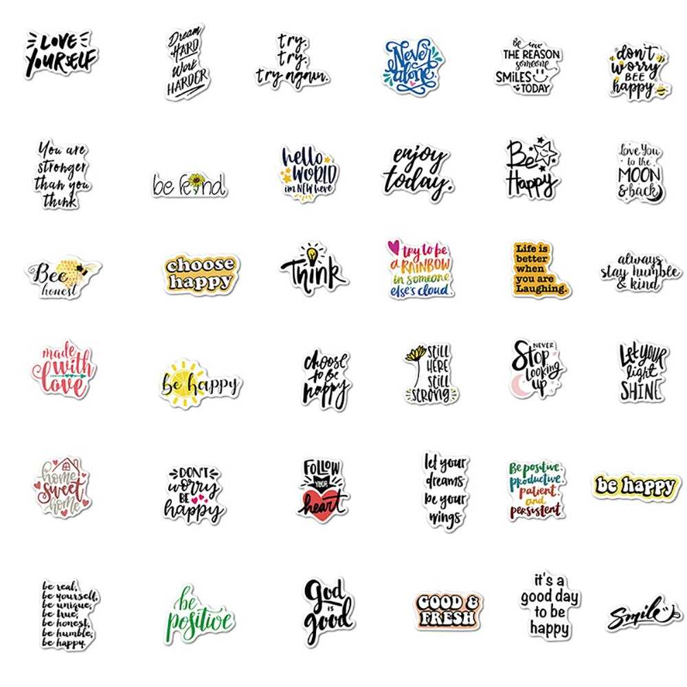 Inspirational Quotes Stickers Pack: Elevate Your Spirits-ChandeliersDecor