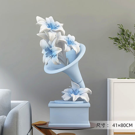 Interior Home Decoration Flower Statue Ornament-ChandeliersDecor