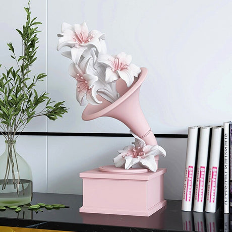 Interior Home Decoration Flower Statue Ornament-ChandeliersDecor