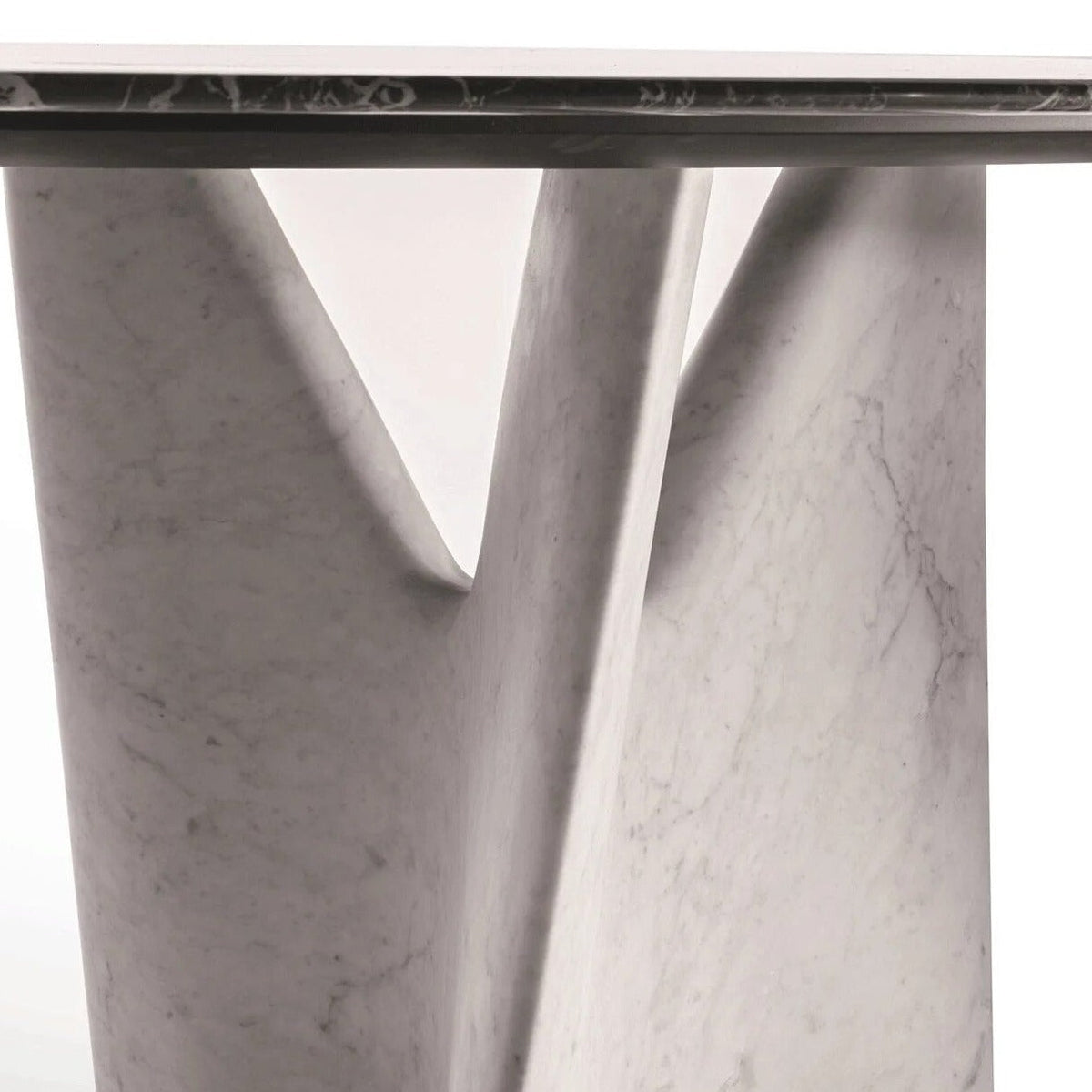 Italian Designer Marble Skeleton Dining Table-ChandeliersDecor