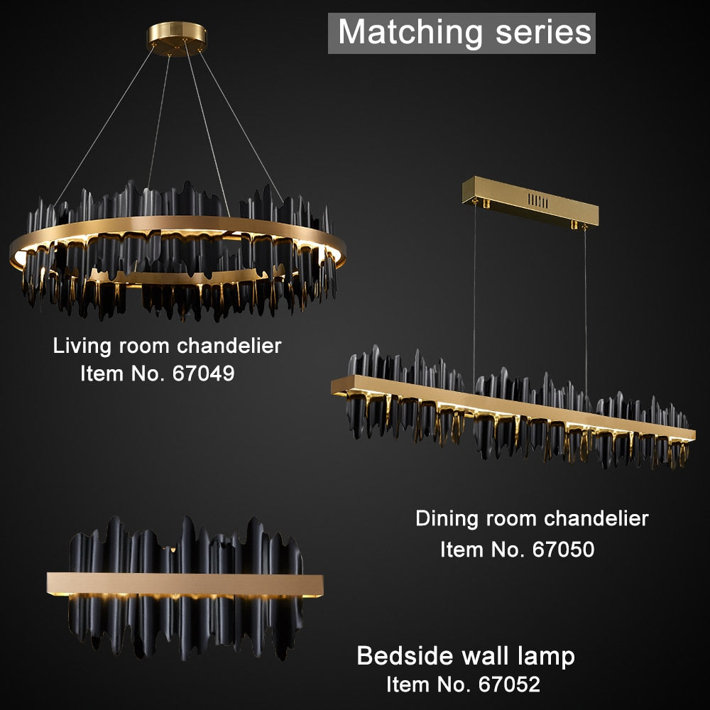 Italian Ring LED Chandelier With Remote Control-ChandeliersDecor