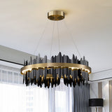 Italian Ring LED Chandelier With Remote Control-ChandeliersDecor