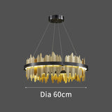 Italian Ring LED Chandelier With Remote Control-ChandeliersDecor