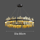 Italian Ring LED Chandelier With Remote Control-ChandeliersDecor