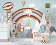 Its Rainbow Day: Kids Nursery Wallpaper Mural-ChandeliersDecor