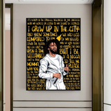 J Cole Singer Canvas Wall Art: Exceptional Depiction-ChandeliersDecor