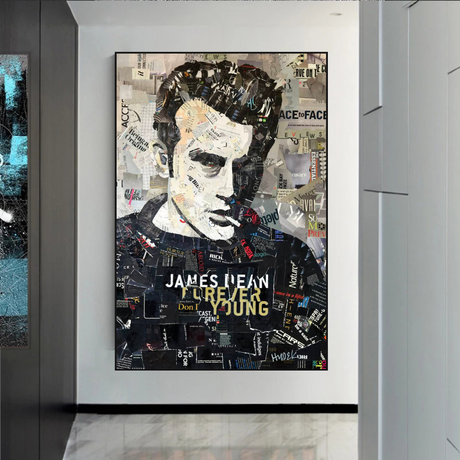 James Byron DeanMovie Star Canvas Wall Art-ChandeliersDecor