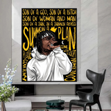 Jid Rapper Canvas Wall Art: Vibrant Hip-Hop D√©cor-ChandeliersDecor