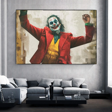 Joker Movie Canvas Wall Art - Exquisite Décor for Fans-ChandeliersDecor