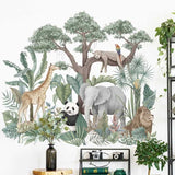 Jungle Animal Wall Decals - Woodland Nursery Room Decor-ChandeliersDecor