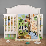 Jungle Animals Theme Crib Cot Bedding Set-ChandeliersDecor