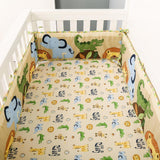 Jungle Animals Theme Crib Cot Bedding Set-ChandeliersDecor