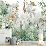 Jungle Safari Adventure Wallpaper-ChandeliersDecor