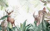 Jungle Safari Theme Kids Room Wallpaper Mural-ChandeliersDecor