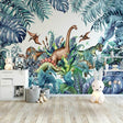 Jurassic Park Adventure Nursery Wallpaper-ChandeliersDecor.com