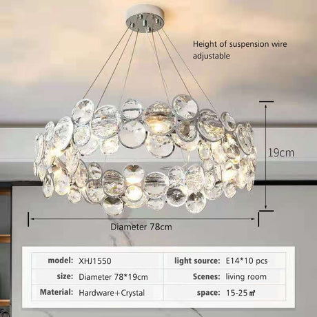 K9 Crystal Chandelier - Dazzling Elegance for Your Space-ChandeliersDecor