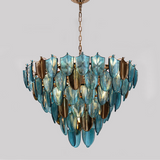 K9 Crystal Leaf Chandelier: Exquisite Lighting Fixture-ChandeliersDecor