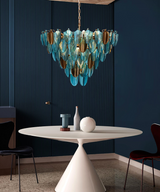 K9 Crystal Leaf Chandelier: Exquisite Lighting Fixture-ChandeliersDecor