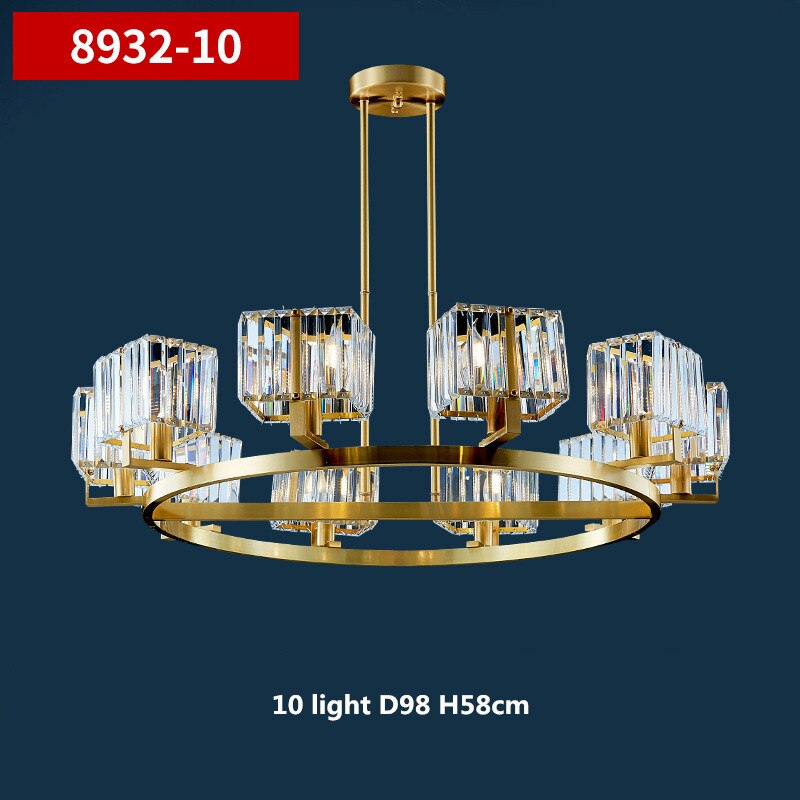 K9 Crystal Pendants Chandelier - Illuminate with Elegance-ChandeliersDecor