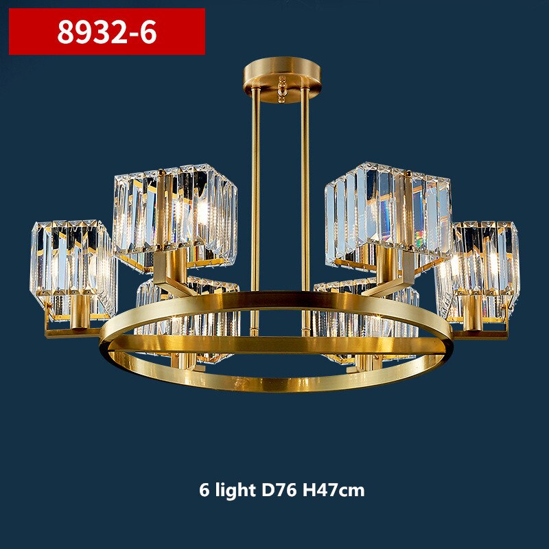 K9 Crystal Pendants Chandelier - Illuminate with Elegance-ChandeliersDecor