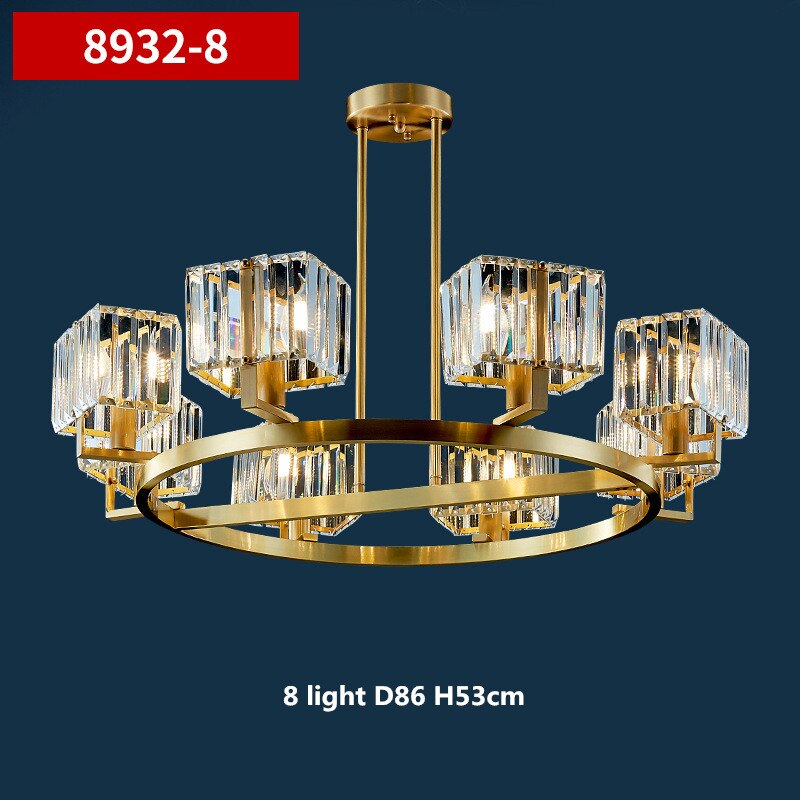 K9 Crystal Pendants Chandelier - Illuminate with Elegance-ChandeliersDecor