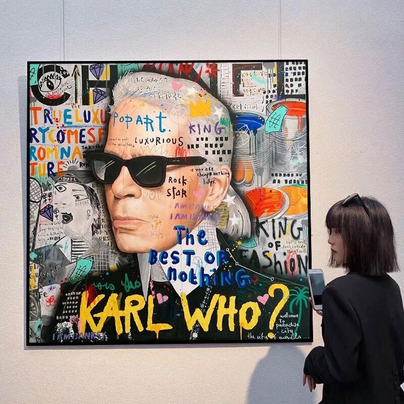 Karl Fashion Master Canvas Wall Art-ChandeliersDecor