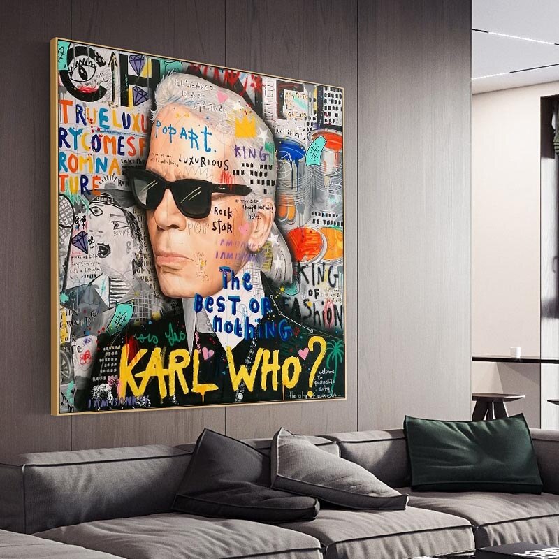 Karl Fashion Master Canvas Wall Art-ChandeliersDecor