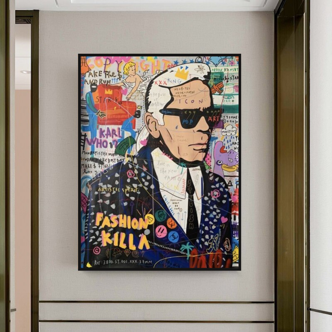 Karl Lagerfeld Master Canvas Wall Art-ChandeliersDecor