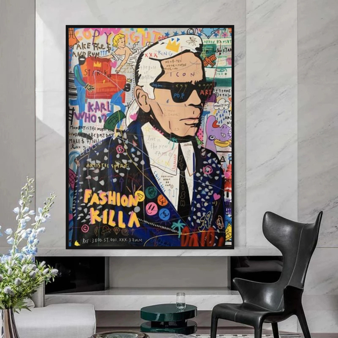 Karl Lagerfeld Master Canvas Wall Art-ChandeliersDecor