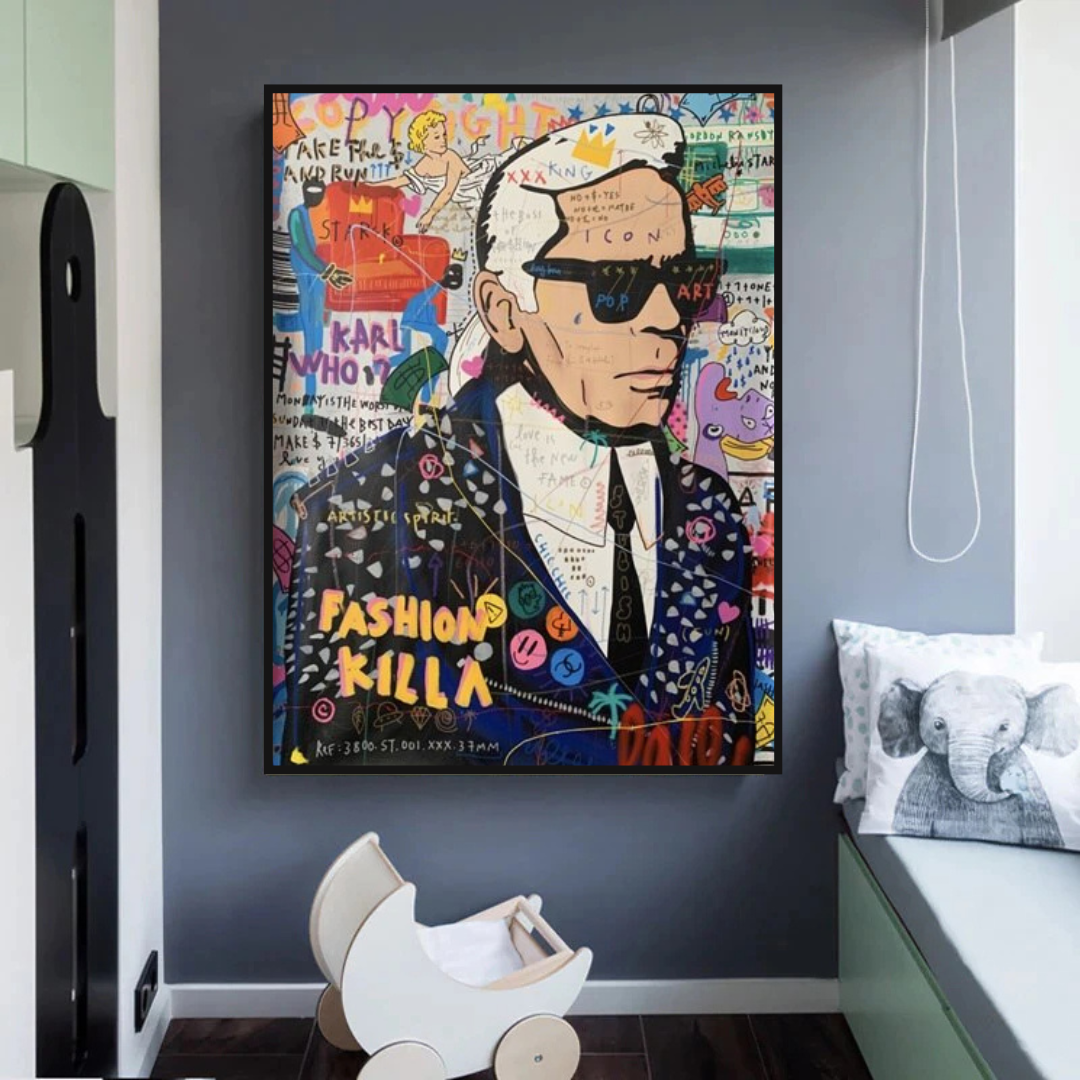 Karl Lagerfeld Master Canvas Wall Art-ChandeliersDecor